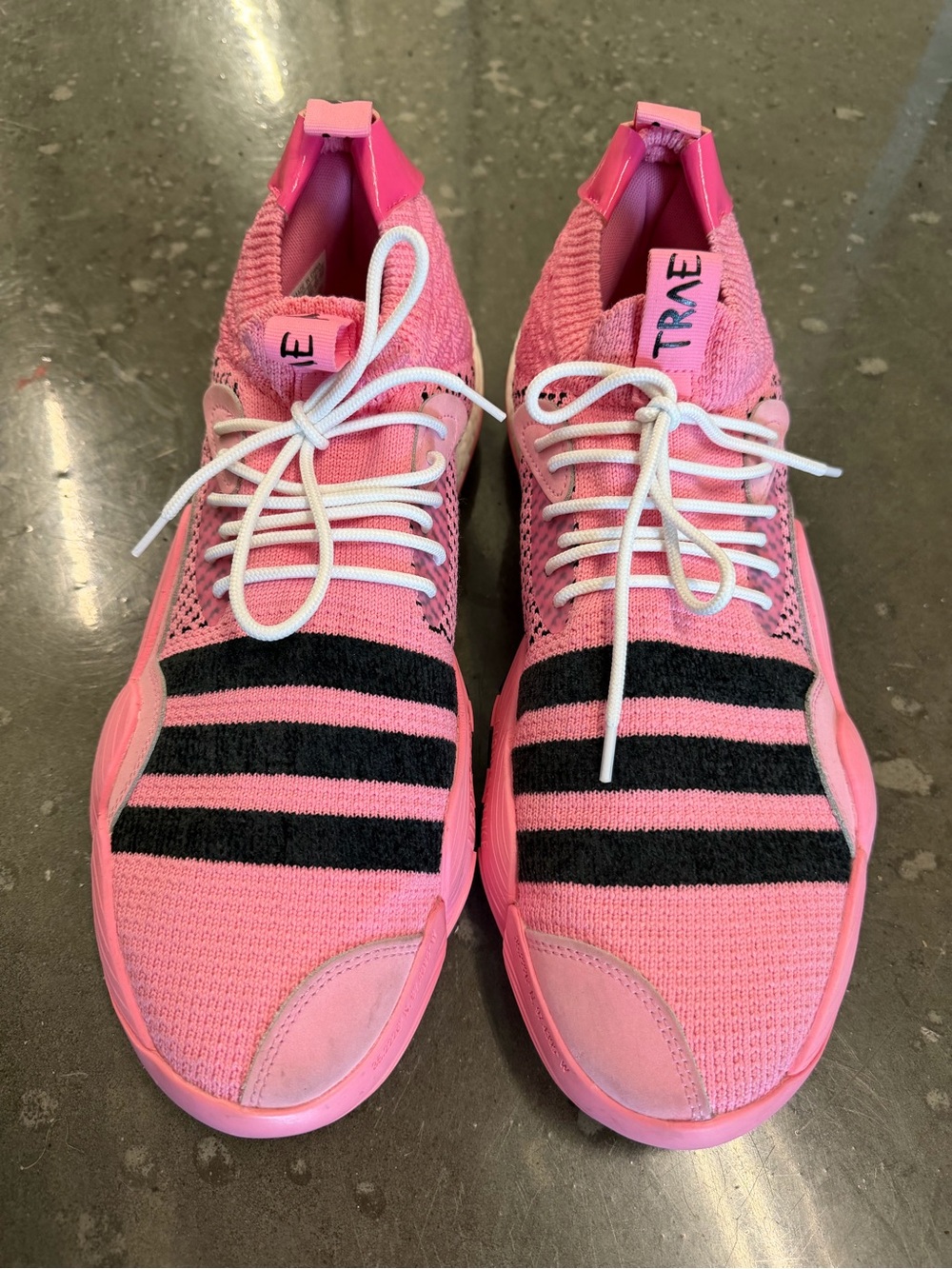 Adidas- Trey Young Athletic Shoe. Mens 12 US